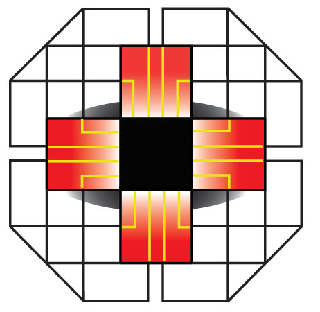 The CyberCede Corporate Logo in all it's grid-like post-cyberpunk glory